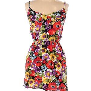 Aqua Blues 🌷 Womens Adorable Sexy Sleeveless Floral Short Mini Dress 🍃😍